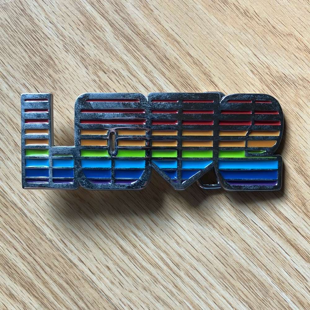 Colorful Striped Belt Buckle